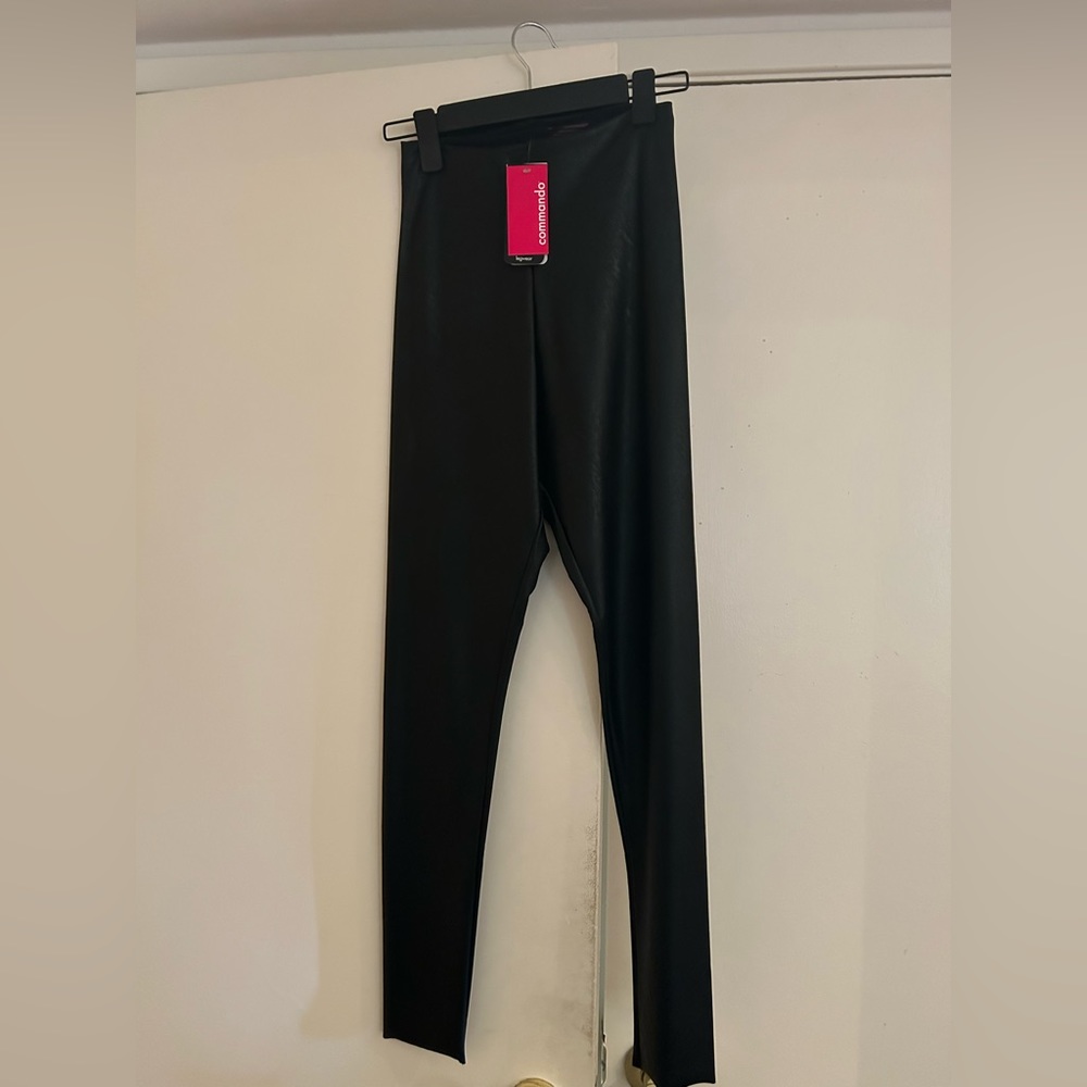 Faux Leather Leggings-Women’s-Med